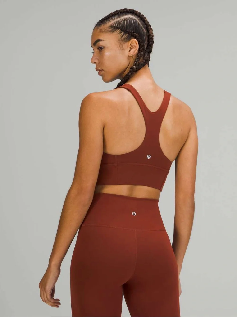 Lululemon Wunder Train Longline Sports Bra - Date Brown